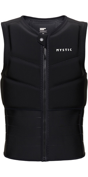 2026 Mystic Mens Star Front Zip Kite Impact Vest 35005.230231 - Black